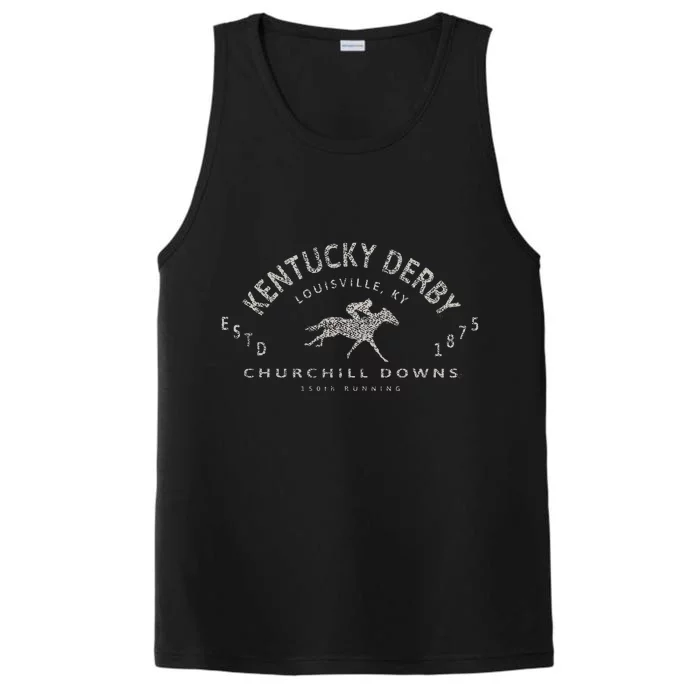 Kentucky Horse 150th Running Horse Lovers Performance Tank