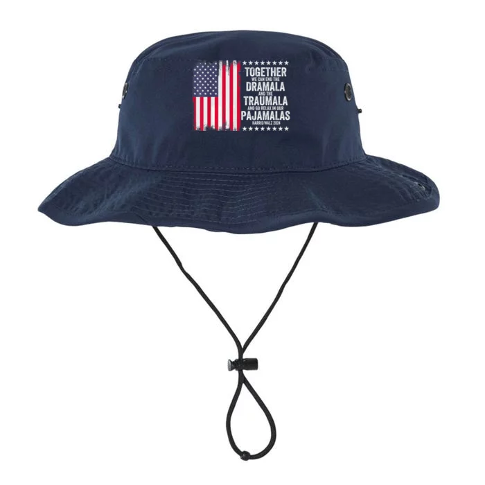 Kamala Harris 2024 End Dramala And The Traumala Legacy Cool Fit Booney Bucket Hat