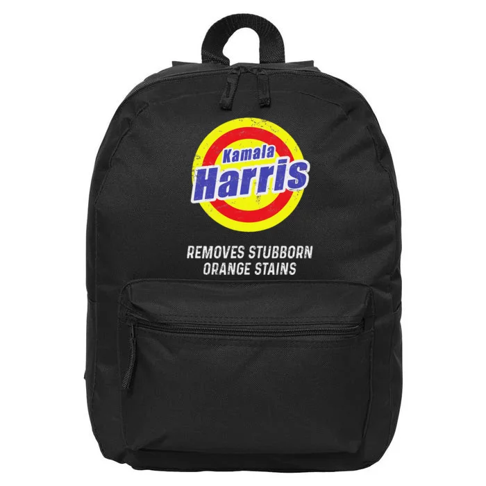 Kamala Harris 2024 Removes Stubborn Orange Stains Humorous 16 in Basic Backpack