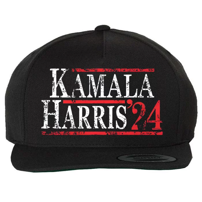 Kamala Harris 2024 For President Campaign Wool Snapback Cap