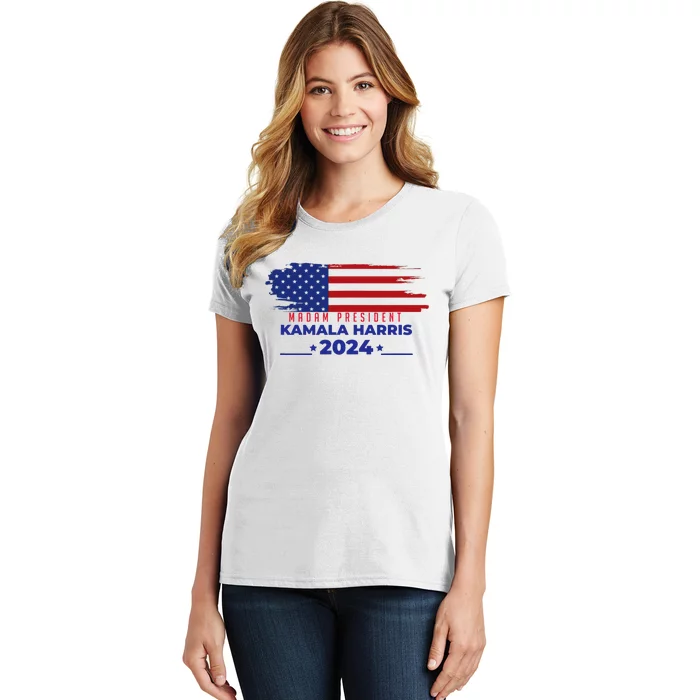 Kamala Harris 2024 Bold Vision Steady Leadership Women's T-Shirt