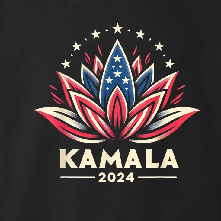 Kamala Harris 2024 Presidential Campaign American Lotus Toddler Hoodie