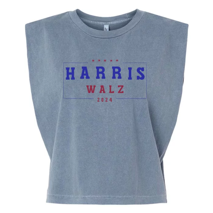 Kamala Harris 2024 Tim Walz 2024 Garment-Dyed Women's Muscle Tee