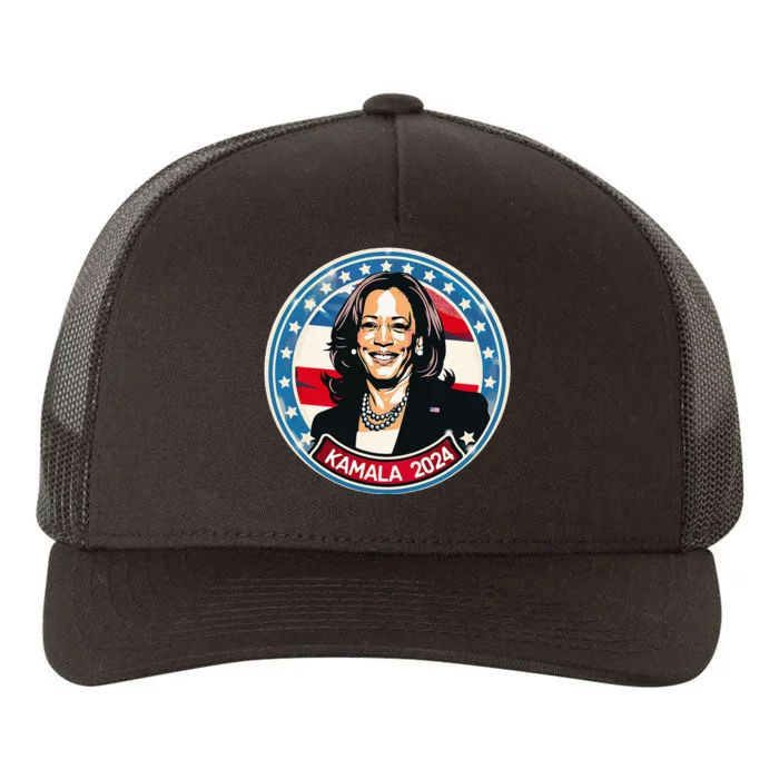 Kamala Harris 2024 24 Madam Vice President Democrat Yupoong Adult 5-Panel Trucker Hat