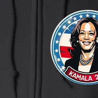 Kamala Harris 2024 24 Madam Vice President Democrat Full Zip Hoodie