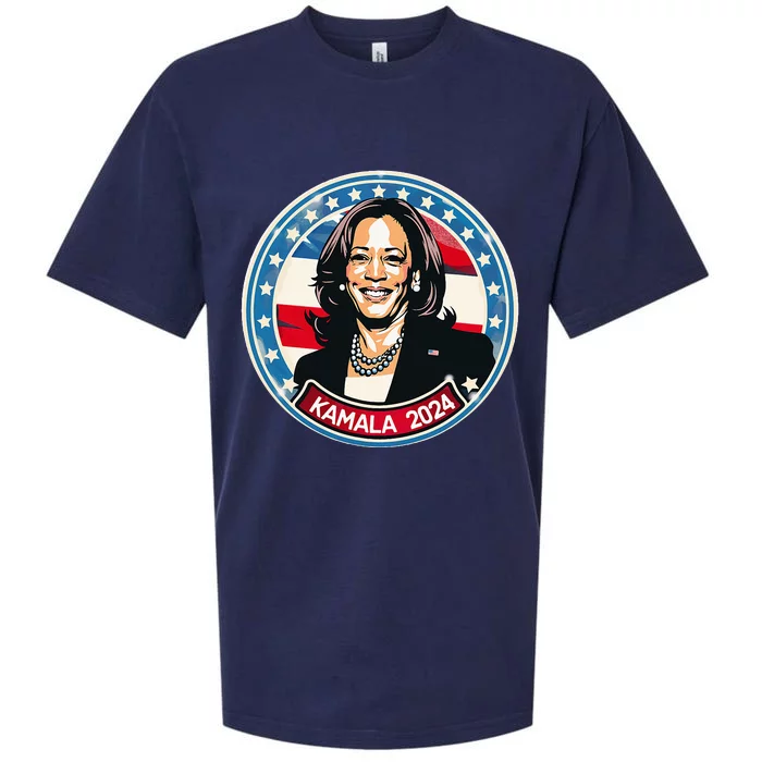 Kamala Harris 2024 24 Madam Vice President Democrat Sueded Cloud Jersey T-Shirt