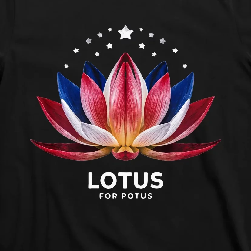 Kamala Harris 2024 Lotus For Potus President Election T-Shirt