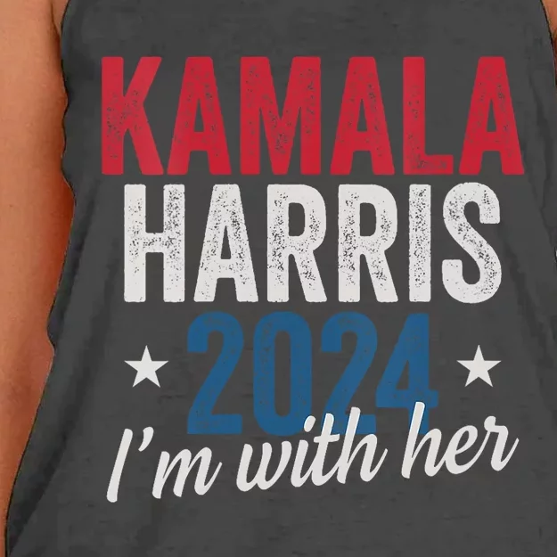 Kamala Harris 2024 Support Im With Her Kamala Harris 2024 Women's Knotted Racerback Tank