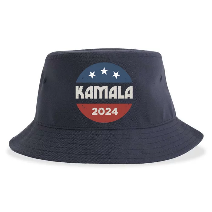 Kamala Harris 2024 For President Retro Sustainable Bucket Hat