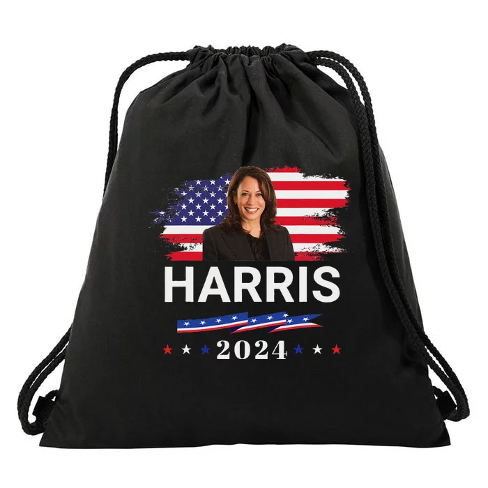 Kamala Harris 2024 Kamala Harris For President 2024 Drawstring Bag