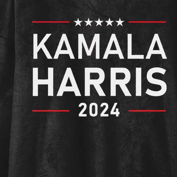 Kamala Harris 2024 Presidential Election Campaign Hooded Wearable Blanket