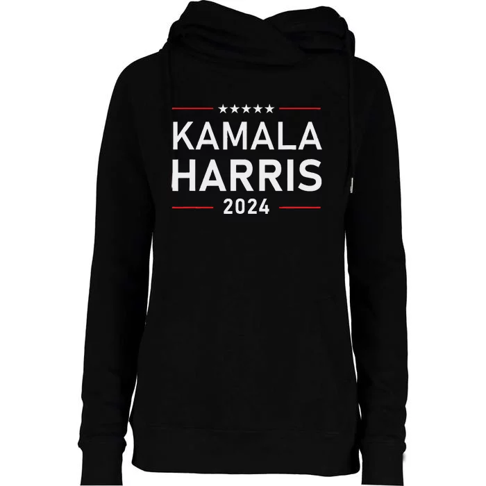 Kamala Harris 2024 Presidential Election Campaign Womens Funnel Neck Pullover Hood