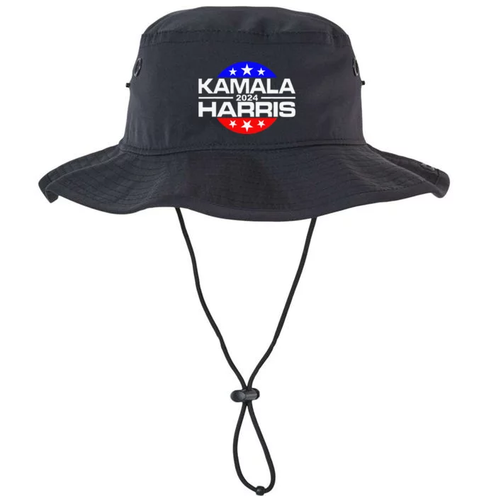 Kamala Harris 2024 For President Campaign Button Style Legacy Cool Fit Booney Bucket Hat