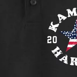 Kamala Harris 2024 President American Flag Vote Kamala Dry Zone Grid Performance Polo