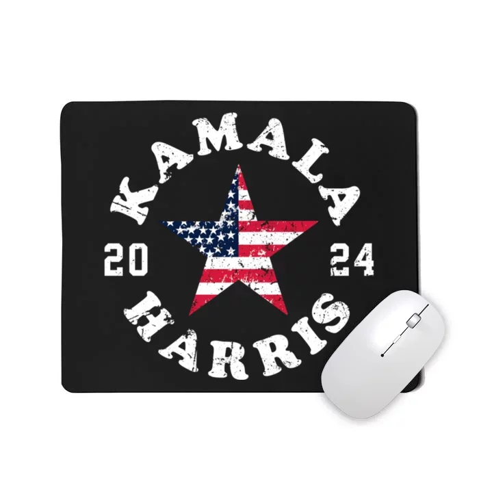 Kamala Harris 2024 President American Flag Vote Kamala Mousepad