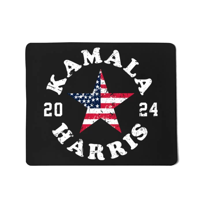 Kamala Harris 2024 President American Flag Vote Kamala Mousepad