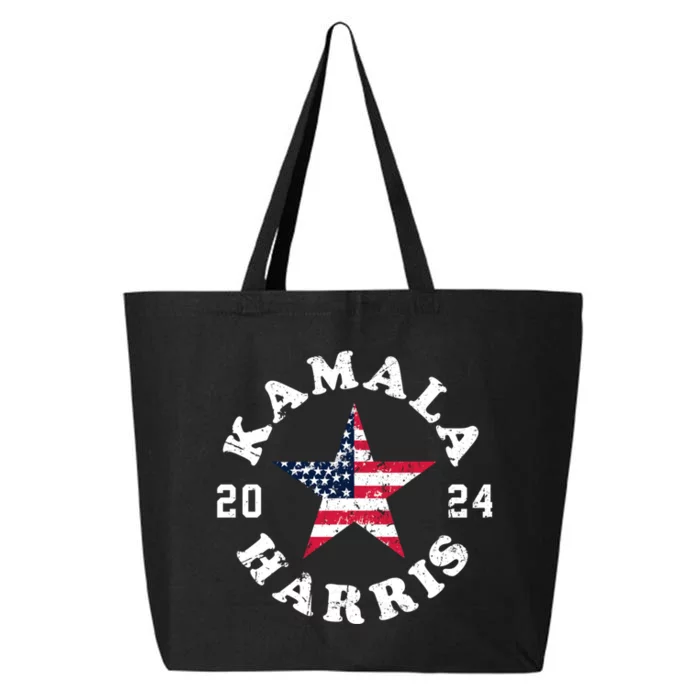 Kamala Harris 2024 President American Flag Vote Kamala 25L Jumbo Tote