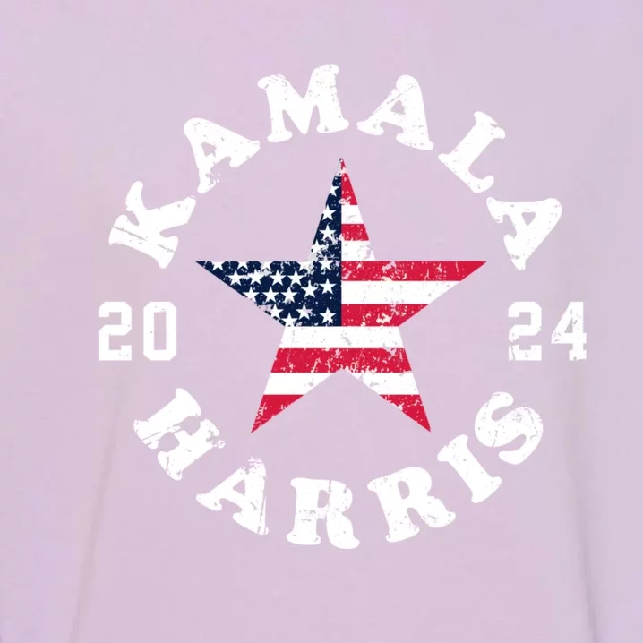 Kamala Harris 2024 President American Flag Vote Kamala Garment-Dyed Sweatshirt