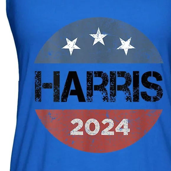 Kamala Harris 2024 For President Campaign Us Flag Ladies Essential Flowy Tank