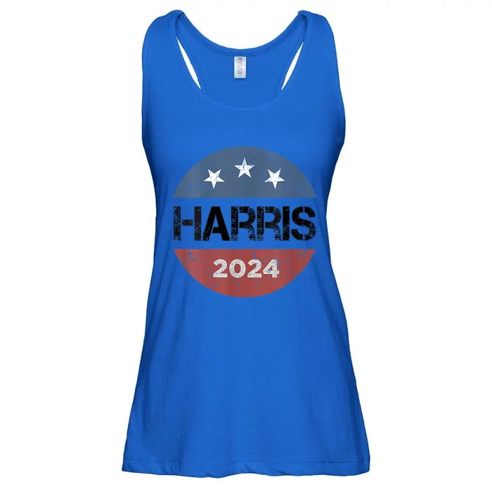 Kamala Harris 2024 For President Campaign Us Flag Ladies Essential Flowy Tank