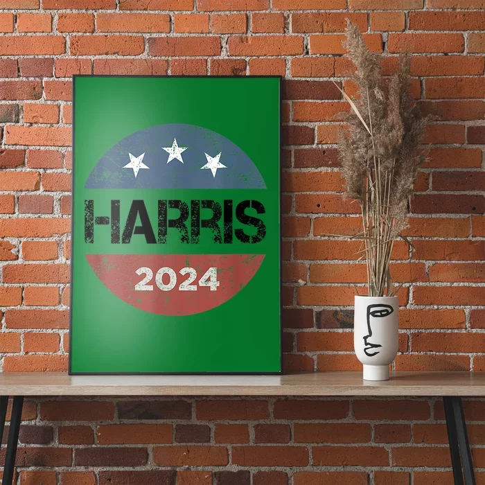 Kamala Harris 2024 For President Campaign Us Flag Poster