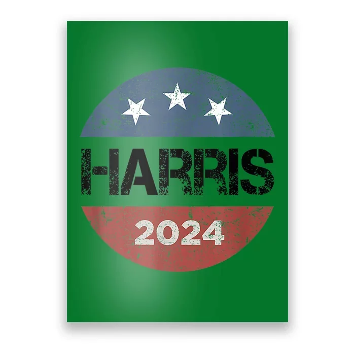 Kamala Harris 2024 For President Campaign Us Flag Poster