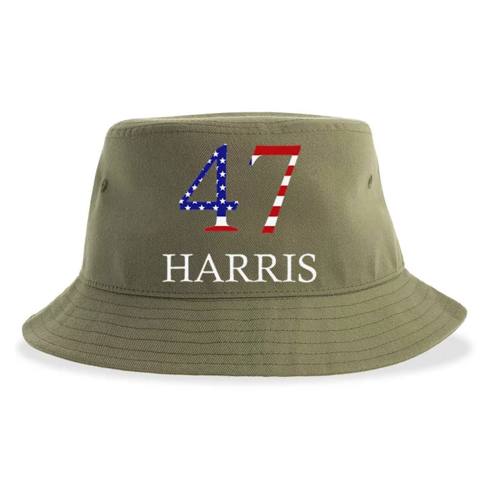 Kamala Harris 2024 For President Harris 47 Sustainable Bucket Hat