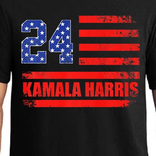 Kamala Harris 2024 Harris 2024 For President American Flag Pajama Set