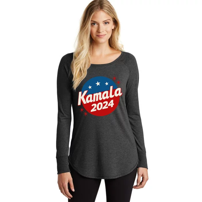 Kamala Harris 2024 For President I Am Speaking Vintage Women's Perfect Tri Tunic Long Sleeve Shirt