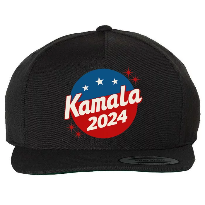 Kamala Harris 2024 For President I Am Speaking Vintage Wool Snapback Cap