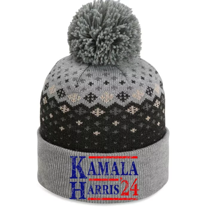 Kamala Harris 24 President Usa Democrat Party The Baniff Cuffed Pom Beanie