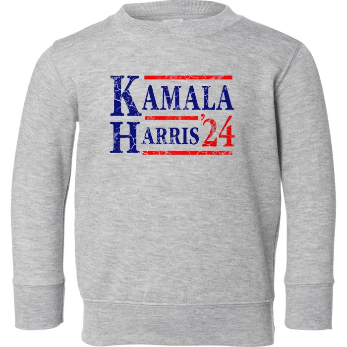 Kamala Harris 24 President Usa Democrat Party Toddler Sweatshirt