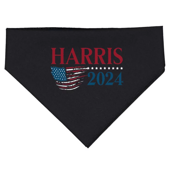 Kamala Harris 2024 For President Campaign USA-Made Doggie Bandana