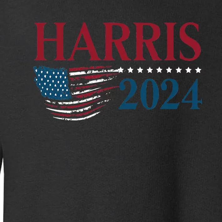 Kamala Harris 2024 For President Campaign Toddler Sweatshirt