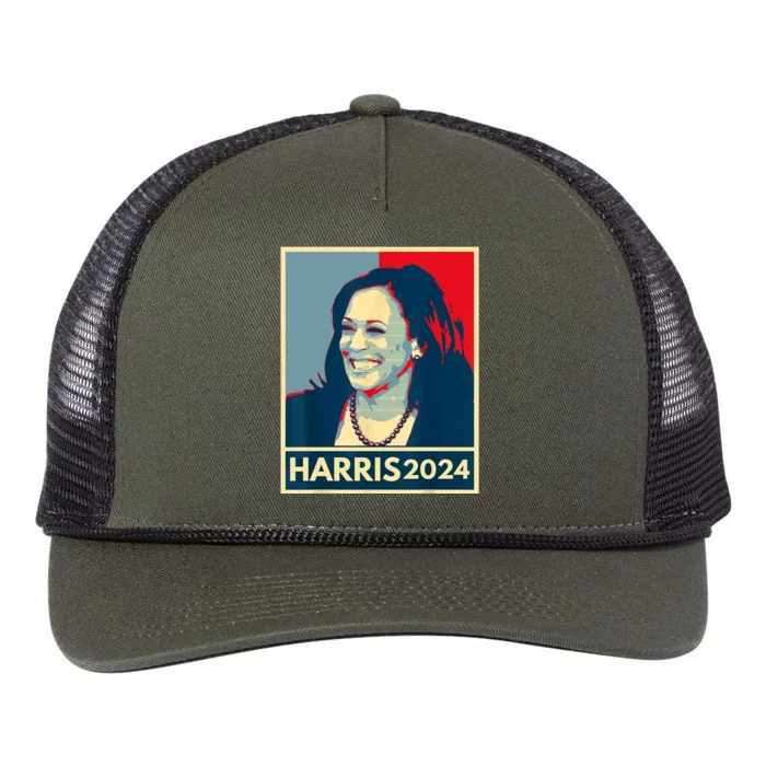 Kamala Harris 2024 Retro Usa Election Retro Rope Trucker Hat Cap