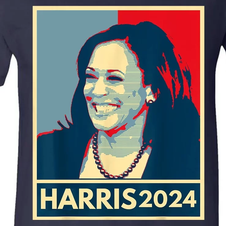 Kamala Harris 2024 Retro Usa Election V-Neck T-Shirt