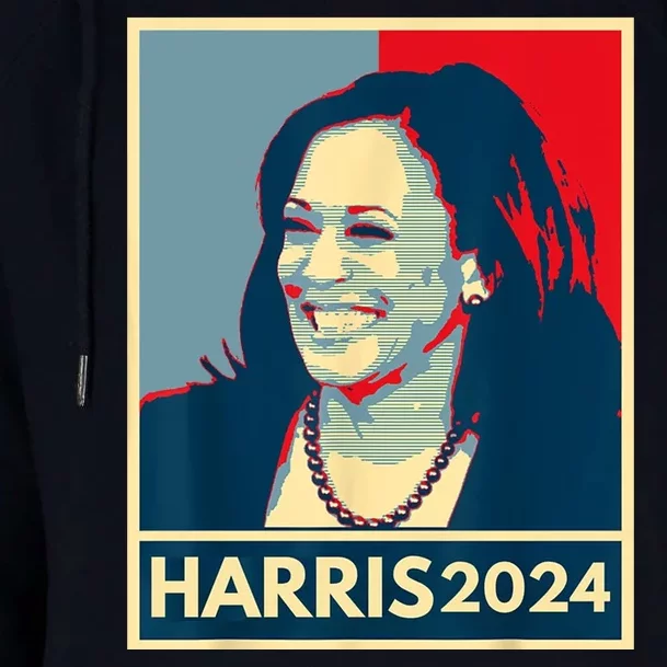 Kamala Harris 2024 Retro Usa Election Womens Funnel Neck Pullover Hood