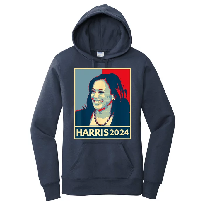 Kamala Harris 2024 Retro Usa Election Women's Pullover Hoodie