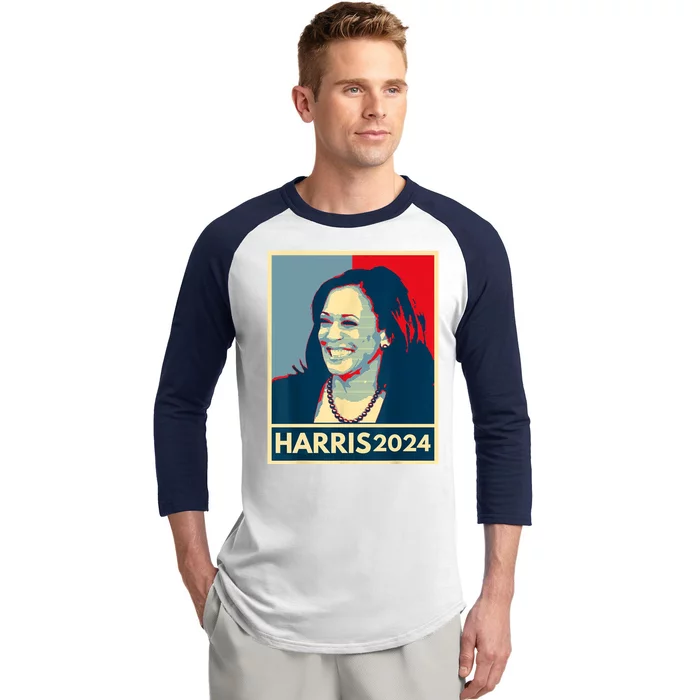 Kamala Harris 2024 Retro Usa Election Baseball Sleeve Shirt