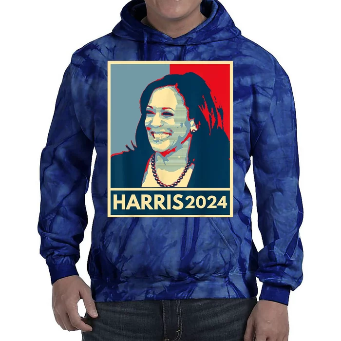 Kamala Harris 2024 Retro Usa Election Tie Dye Hoodie