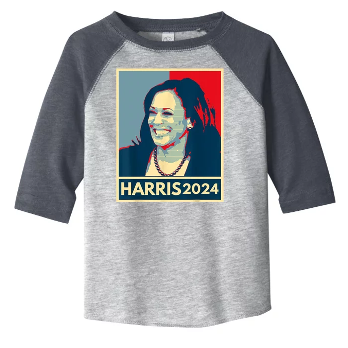 Kamala Harris 2024 Retro Usa Election Toddler Fine Jersey T-Shirt