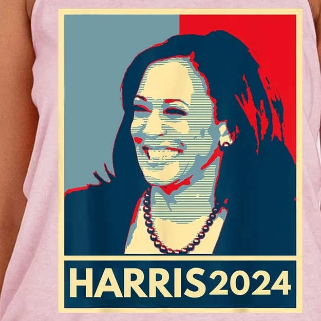 Kamala Harris 2024 Retro Usa Election Women's Knotted Racerback Tank