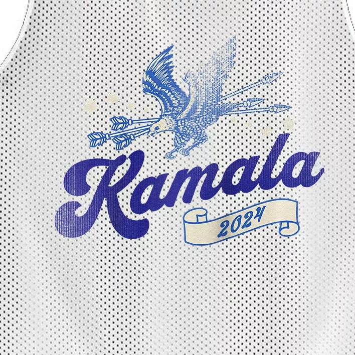 Kamala Harris 2024 For President Patriotic Campaign Raglan Mesh Reversible Basketball Jersey Tank