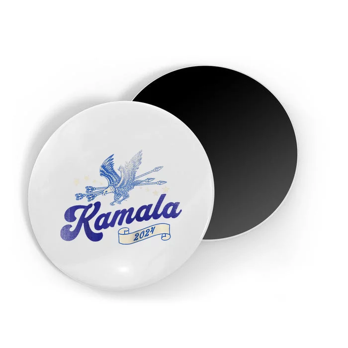 Kamala Harris 2024 For President Patriotic Campaign Raglan Magnet