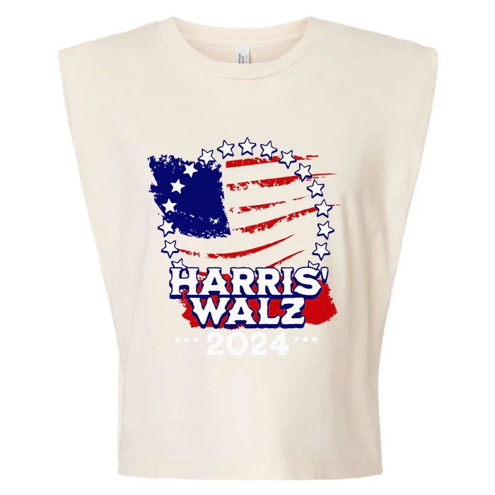 Kamala Harris 2024 Tim Walz 2024 Harris Walz Campaign Garment-Dyed Women's Muscle Tee