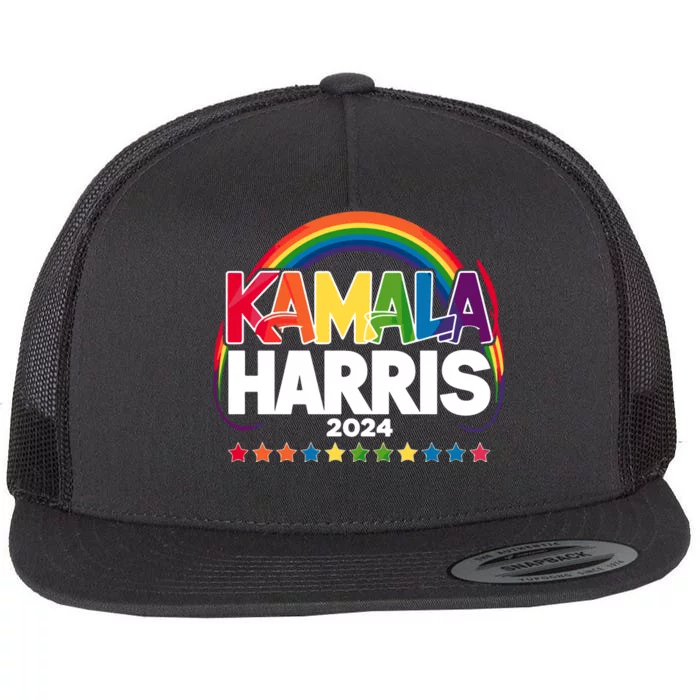 Kamala Harris 2024 Flat Bill Trucker Hat