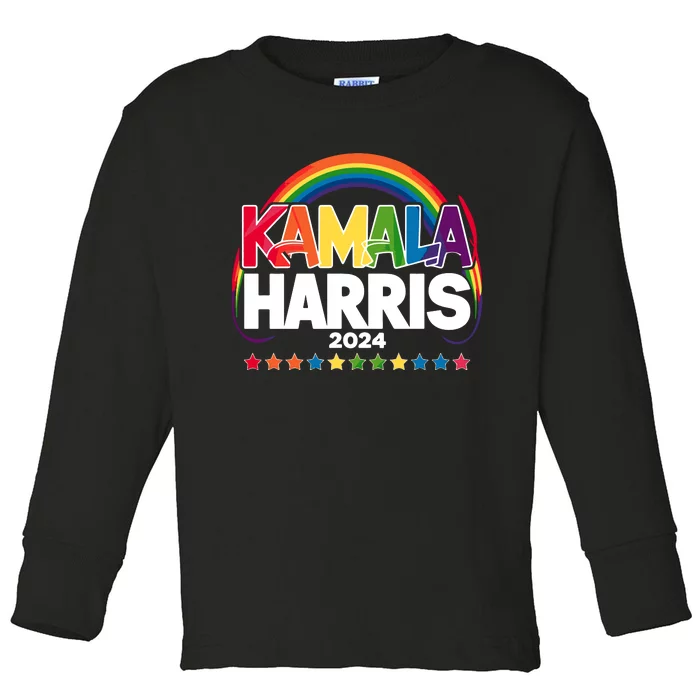 Kamala Harris 2024 Toddler Long Sleeve Shirt