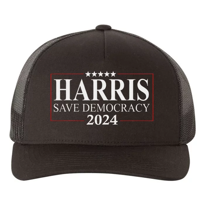 Kamala Harris 2024 Save Our Democracy Vote For President Yupoong Adult 5-Panel Trucker Hat