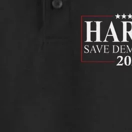 Kamala Harris 2024 Save Our Democracy Vote For President Dry Zone Grid Performance Polo