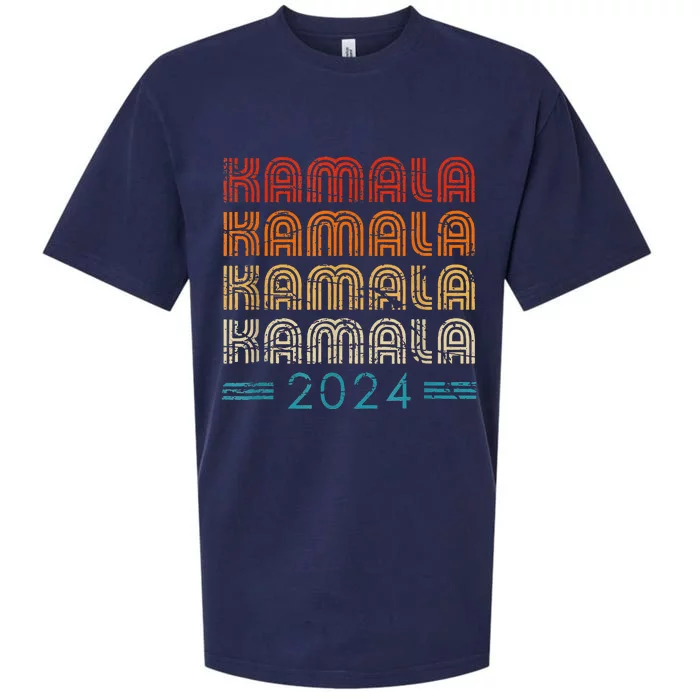 Kamala Harris 2024 Retro Vintage Election President 2024 Sueded Cloud Jersey T-Shirt